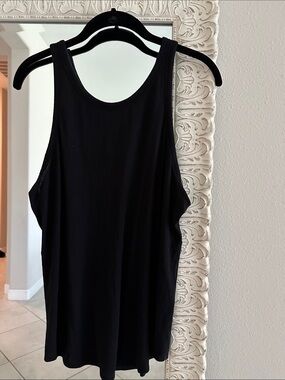 lululemon Black Ribbed Slinky Tank Top